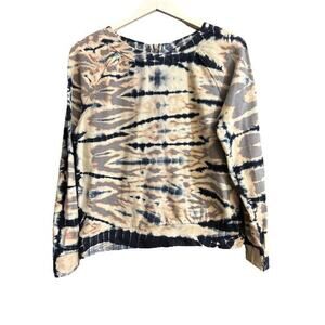 Young fabulous & broke tie dye blue blouse‎ top shirt Small